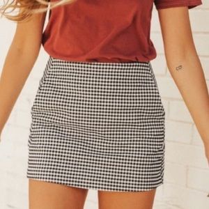 checkered skirt